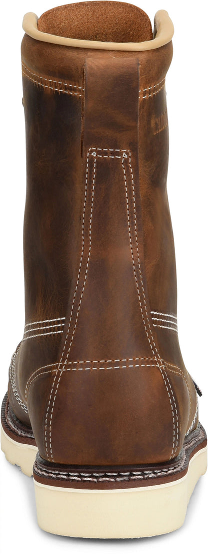 Carolina Boot Amp Usa 8" Moc Toe Work Boot Brown