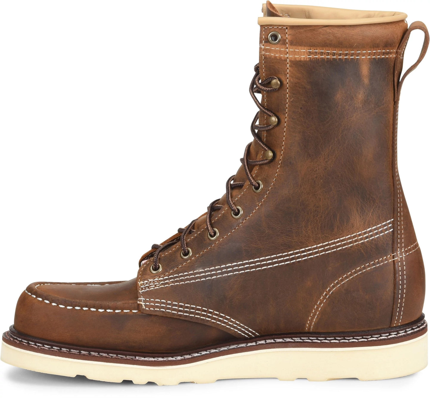 Carolina Boot Amp Usa 8" Moc Toe Work Boot Brown