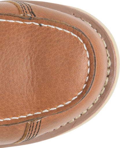 Carolina Boot Staple Gun 6" Carbon Comp Toe Wedge Work Boot Tan