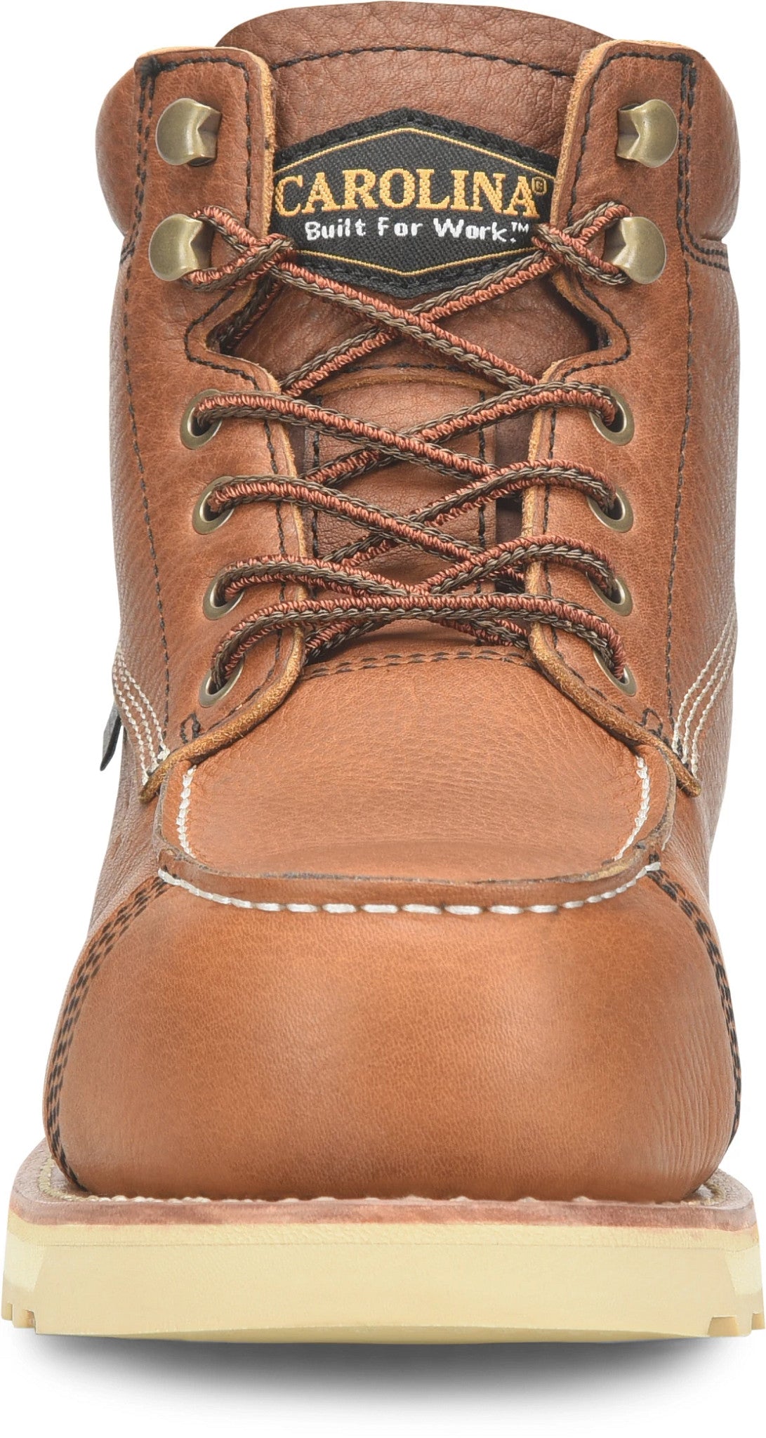 Carolina Boot Staple Gun 6" Carbon Comp Toe Wedge Work Boot Tan