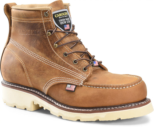 Carolina Boot Ferric Usa 6" Steel Toe Work Boot Brown