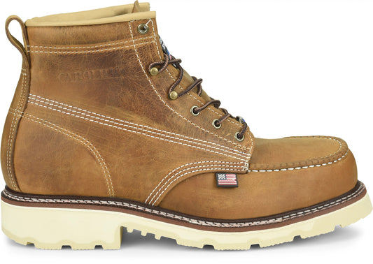 Carolina Boot Ferric Usa 6" Steel Toe Work Boot Brown