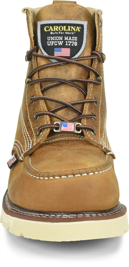Carolina Boot Ferric Usa 6" Steel Toe Work Boot Brown