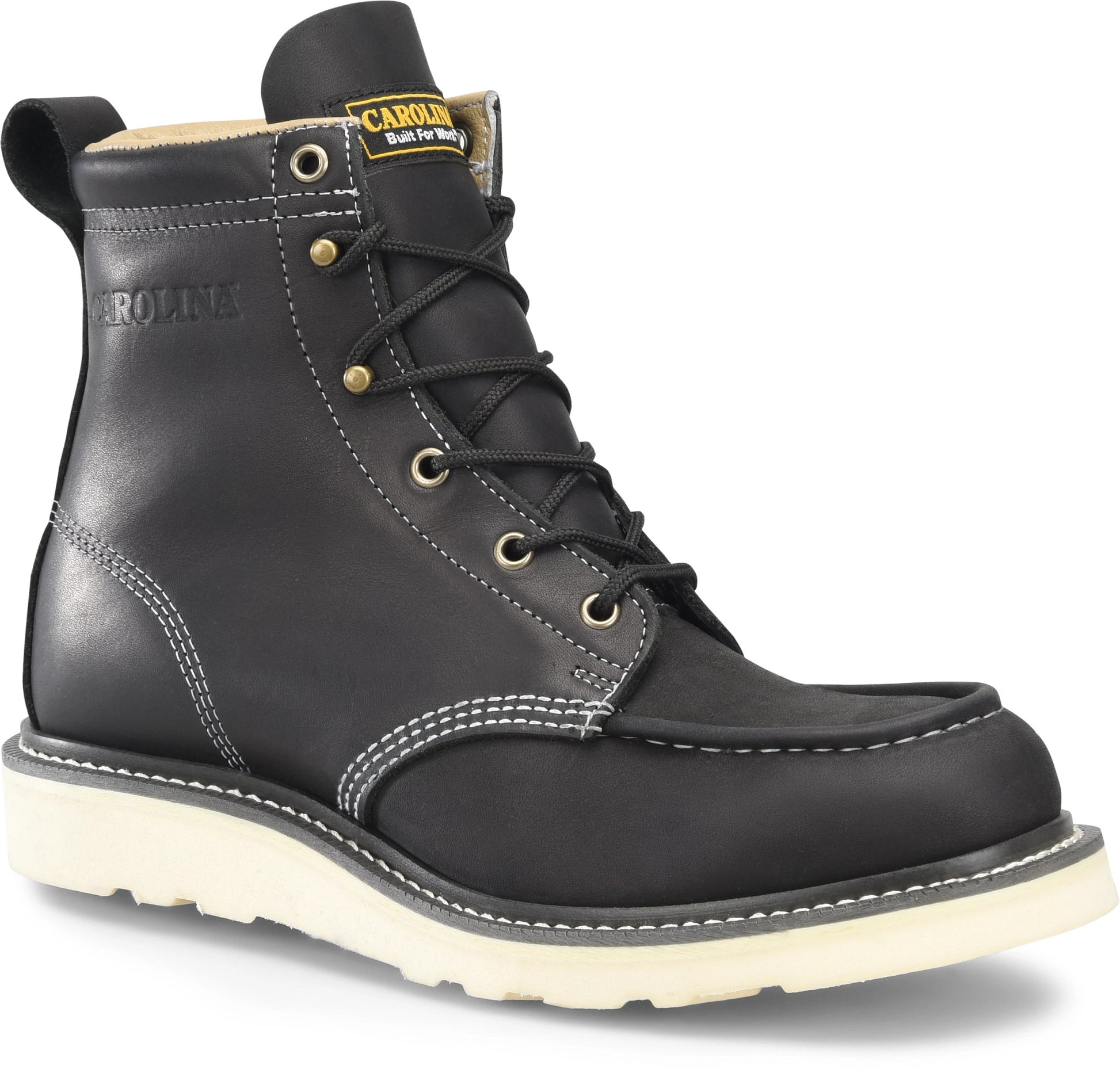 Carolina Boot Amp Mx 6" Moc Toe Work Boot Black