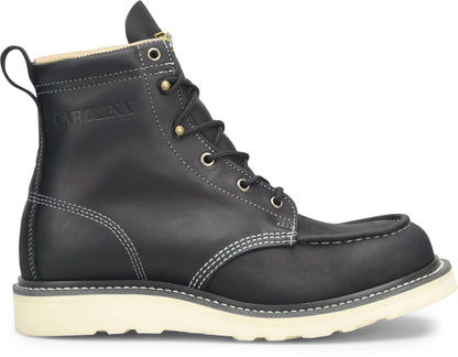 Carolina Boot Amp Mx 6" Moc Toe Work Boot Black