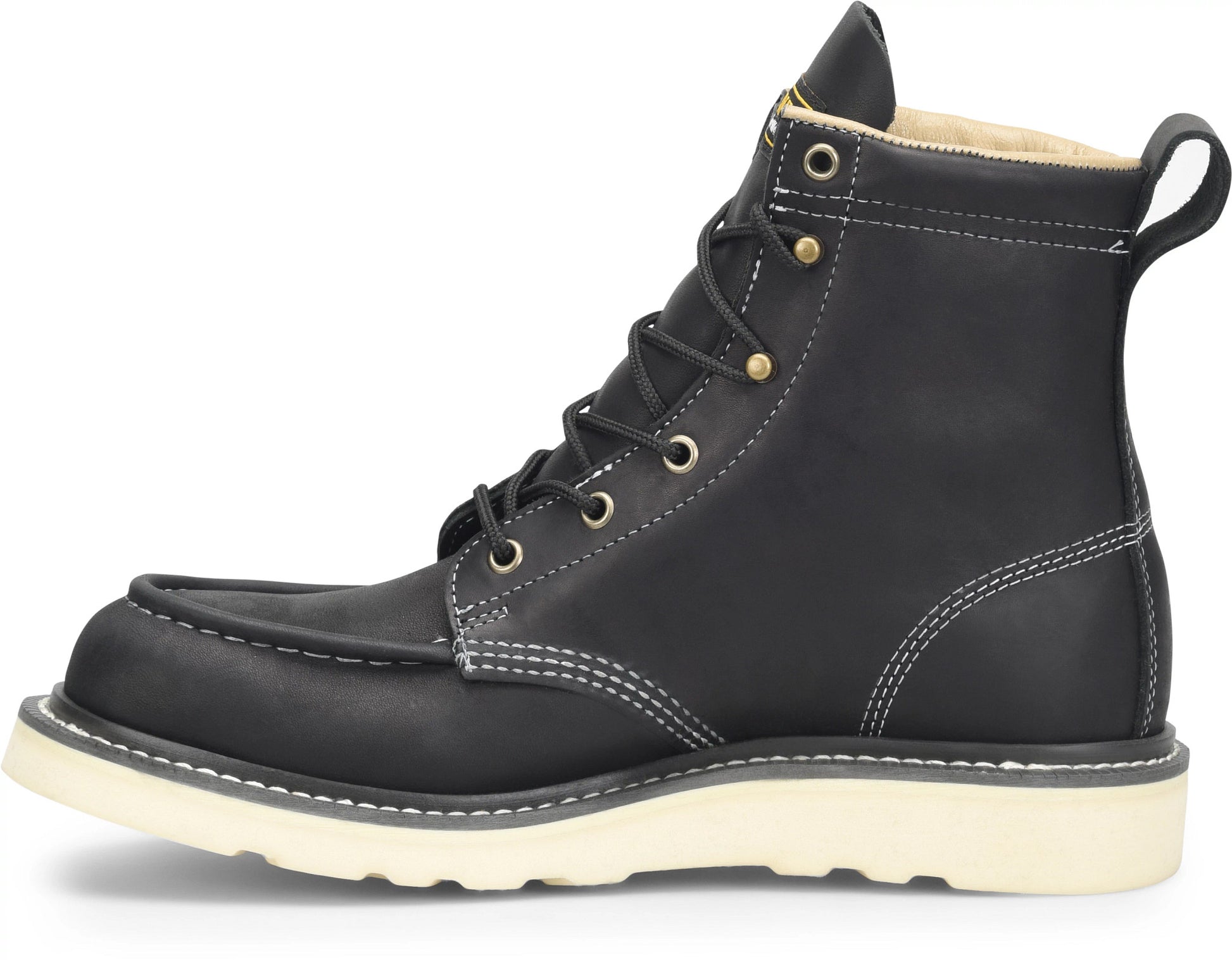 Carolina Boot Amp Mx 6" Moc Toe Work Boot Black