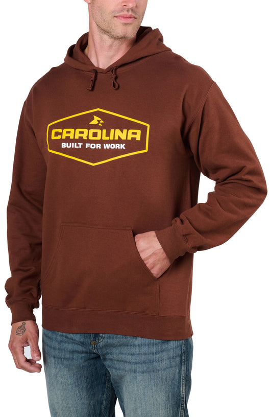 Carolina Boot Nobody Cares, Work Harder Hoodie Brown