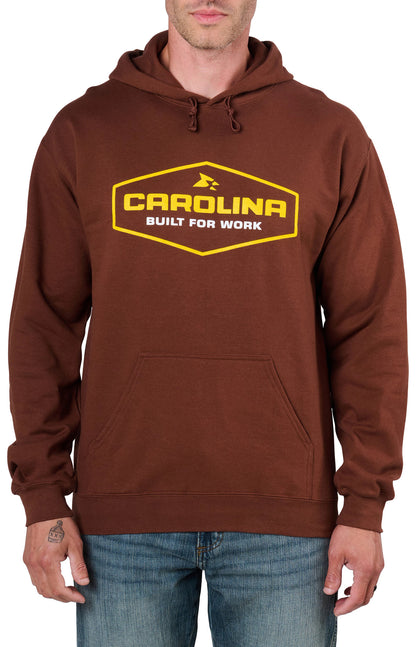 Carolina Boot Nobody Cares, Work Harder Hoodie Brown
