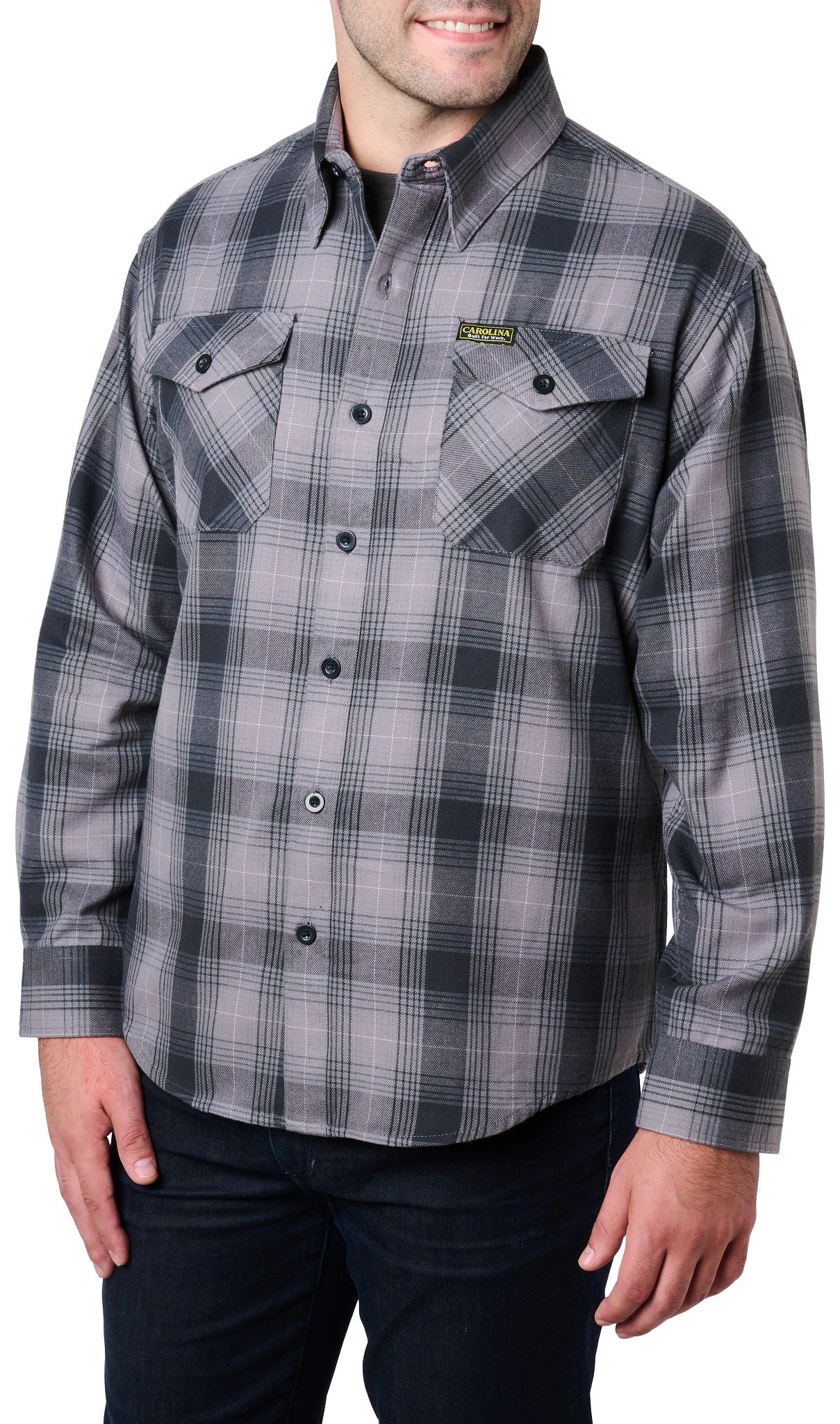 Carolina Boot Woven Flannel Shirt Grey
