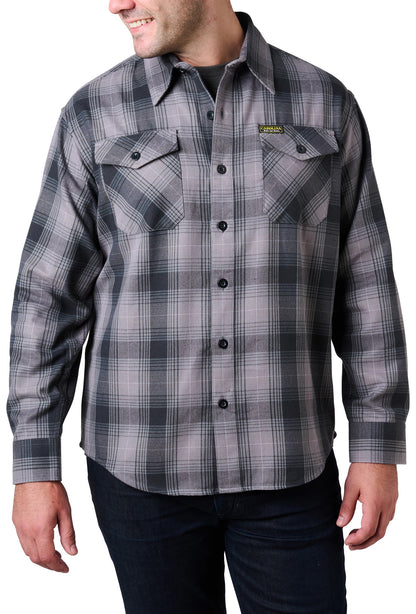 Carolina Boot Woven Flannel Shirt Grey