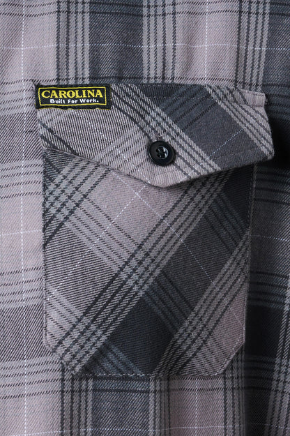 Carolina Boot Woven Flannel Shirt Grey