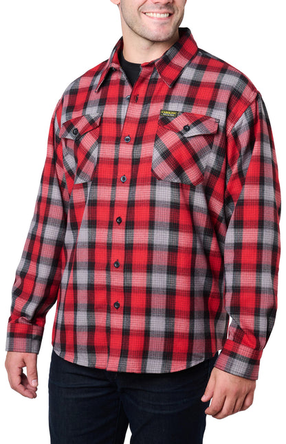 Carolina Boot Woven Flannel Shirt Red
