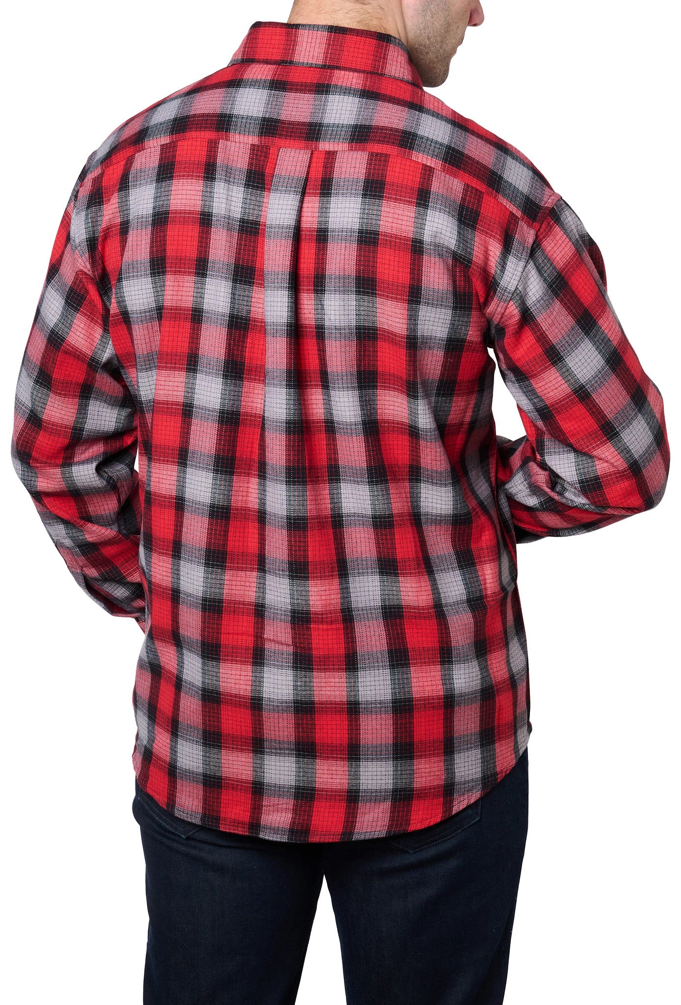 Carolina Boot Woven Flannel Shirt Red
