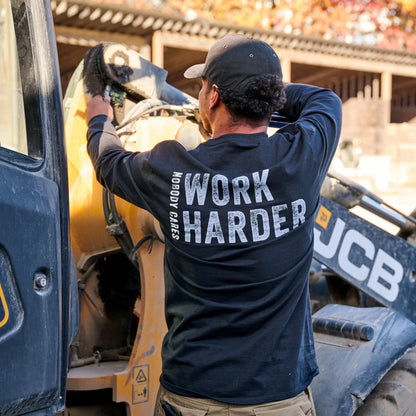 Carolina Boot Work Harder Long Sleeve T-Shirt Black