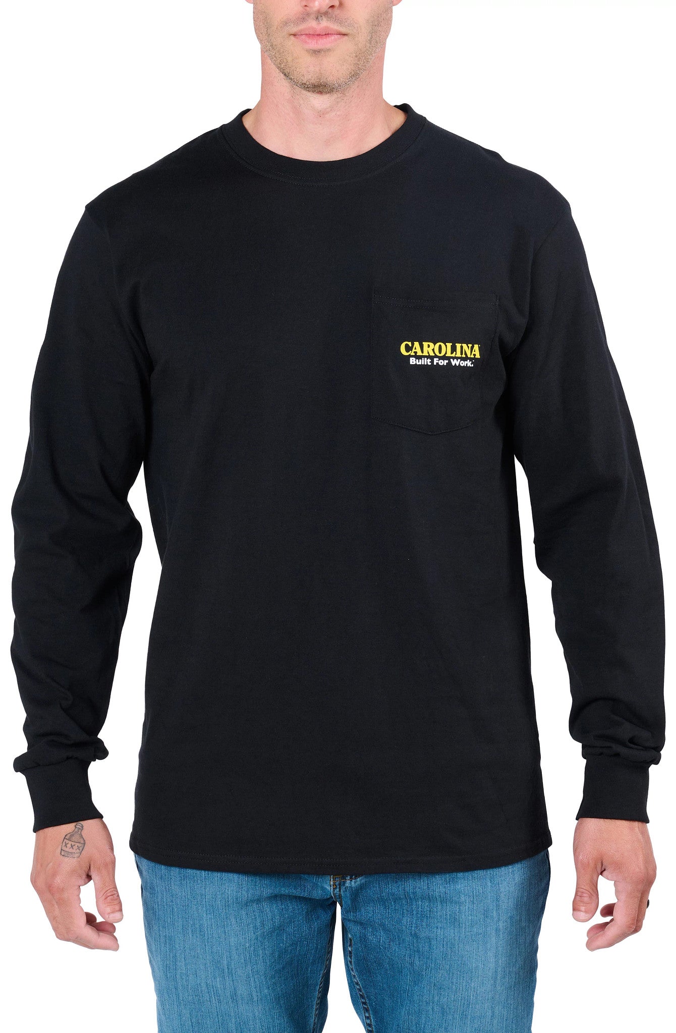 Carolina Boot Work Harder Long Sleeve T-Shirt Black