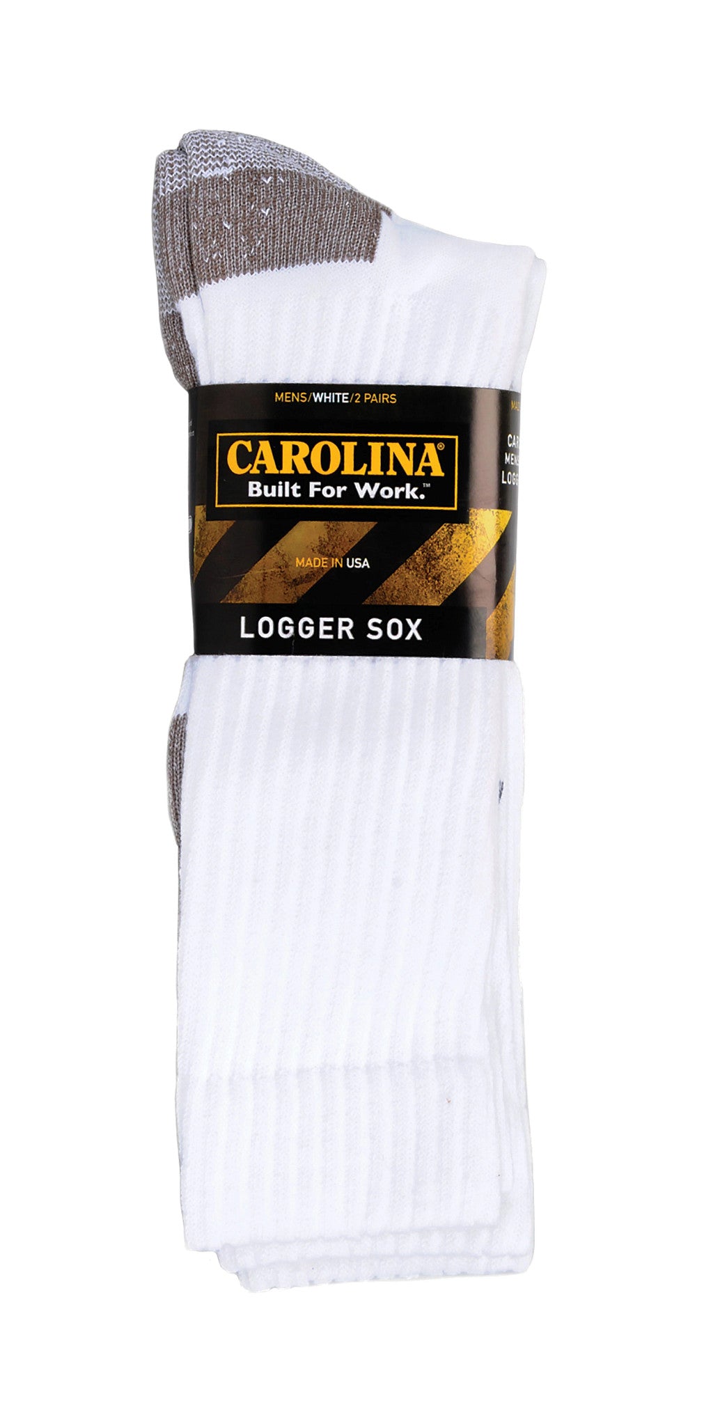 Carolina Boot Logger Socks White