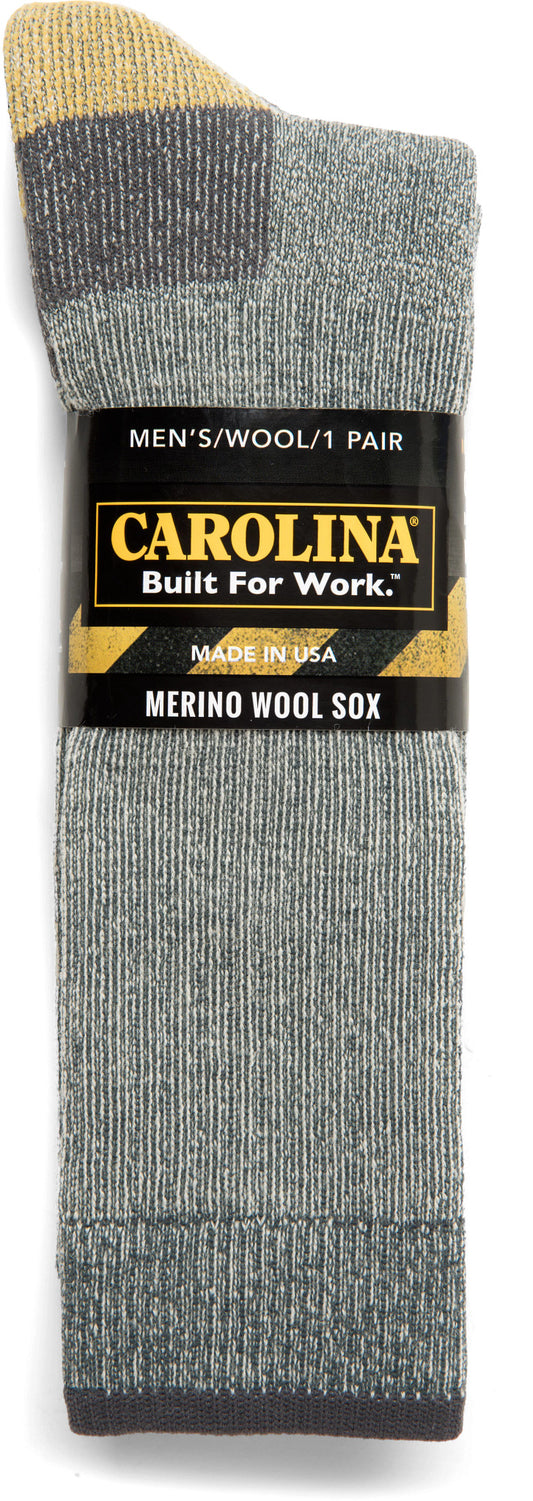 Carolina Boot Merino Wool Socks Grey