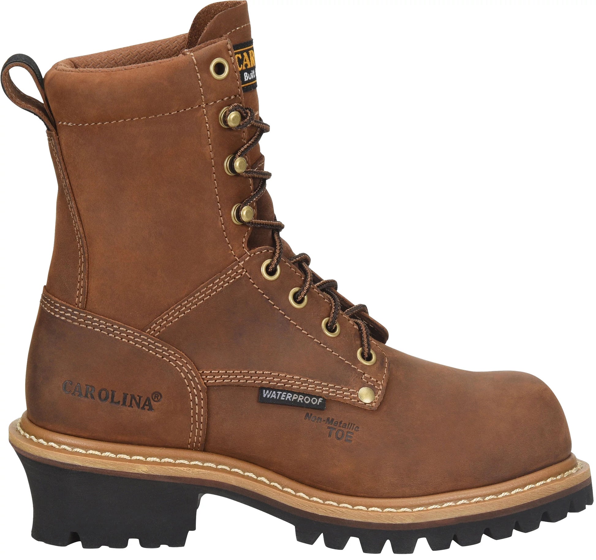 Carolina Boot Women’s Elm 8” Waterproof Comp Toe Logger Dark Brown